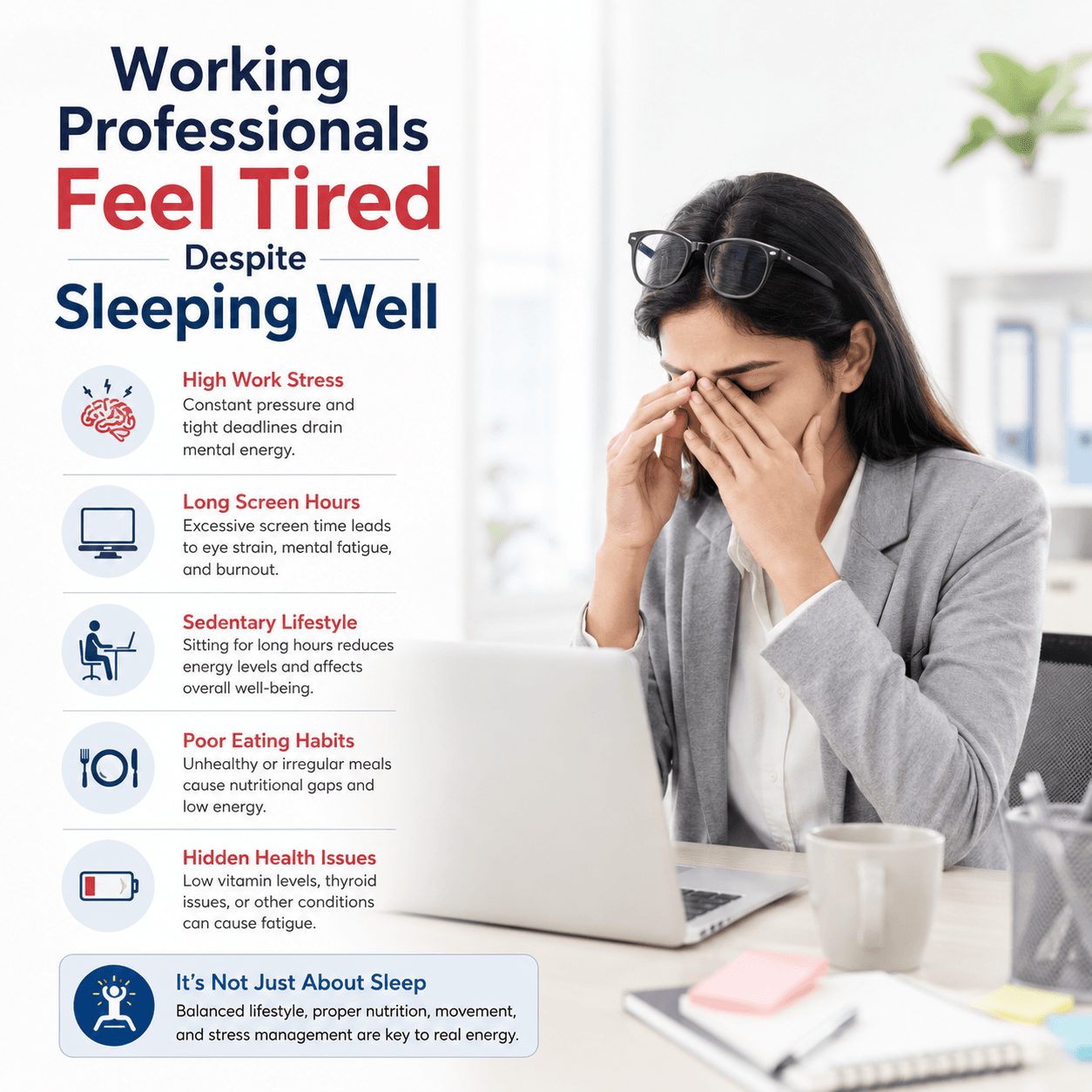 tired despite sleeping well