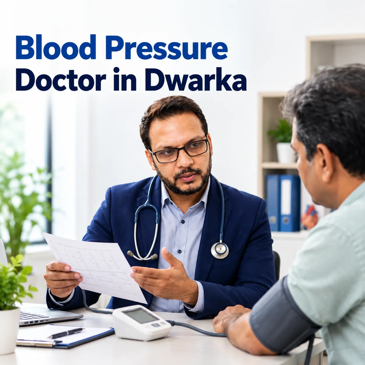 Home blood pressure readings being reviewed