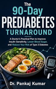 90-Day Prediabetes Turnaround book cover by Dr. Pankaj Kumar